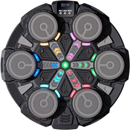 Music Boxing Machine LED Punch Trainer Wall Mounted Bluetooth Gloves