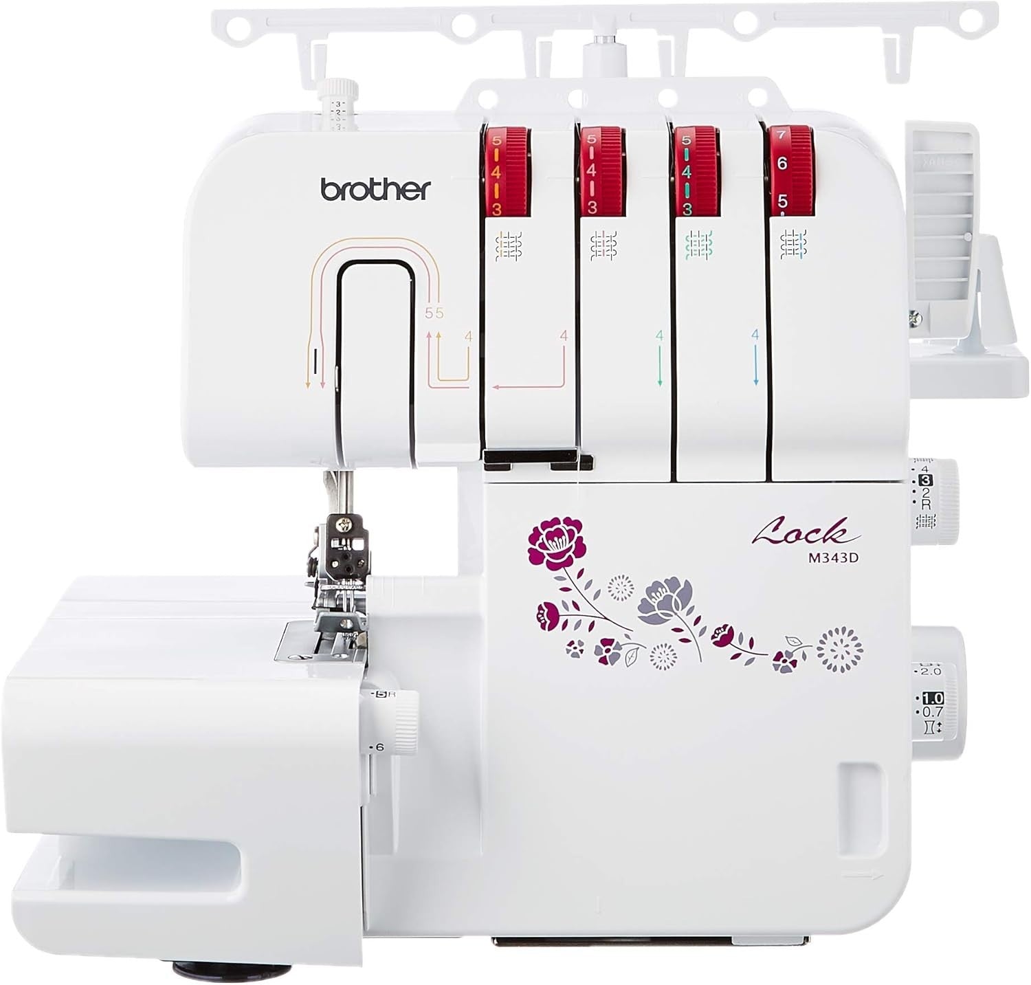 3/4 Thread Overlocker Sewing Machine LED Light FAST Threading System