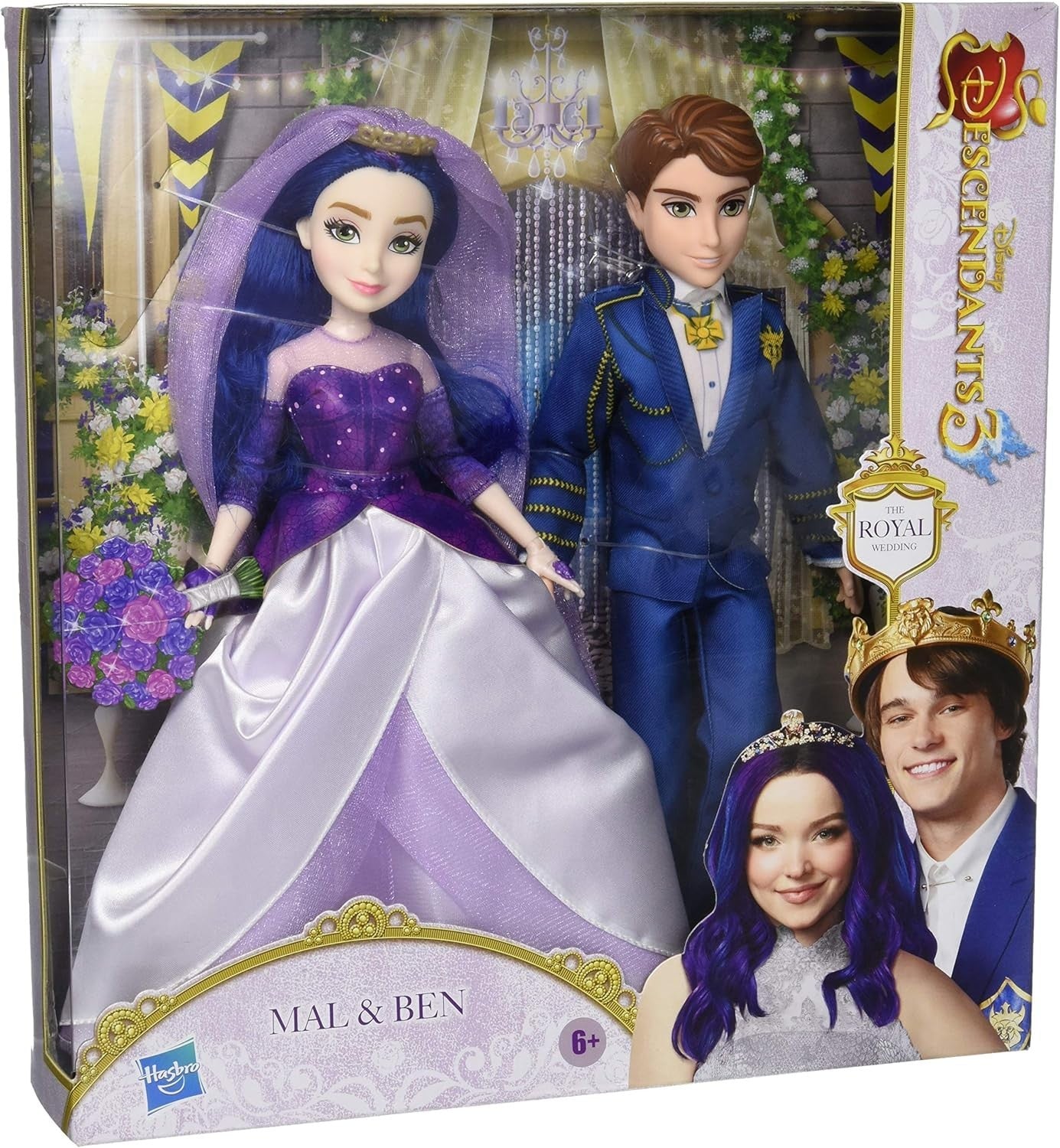 Royal Wedding Fashion Dolls 2 Pack Bride Groom Accessories Gift