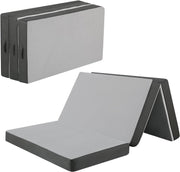 Double Tri Fold Foam Mattress 10cm Thick Guest Bed Camping Floor Mat