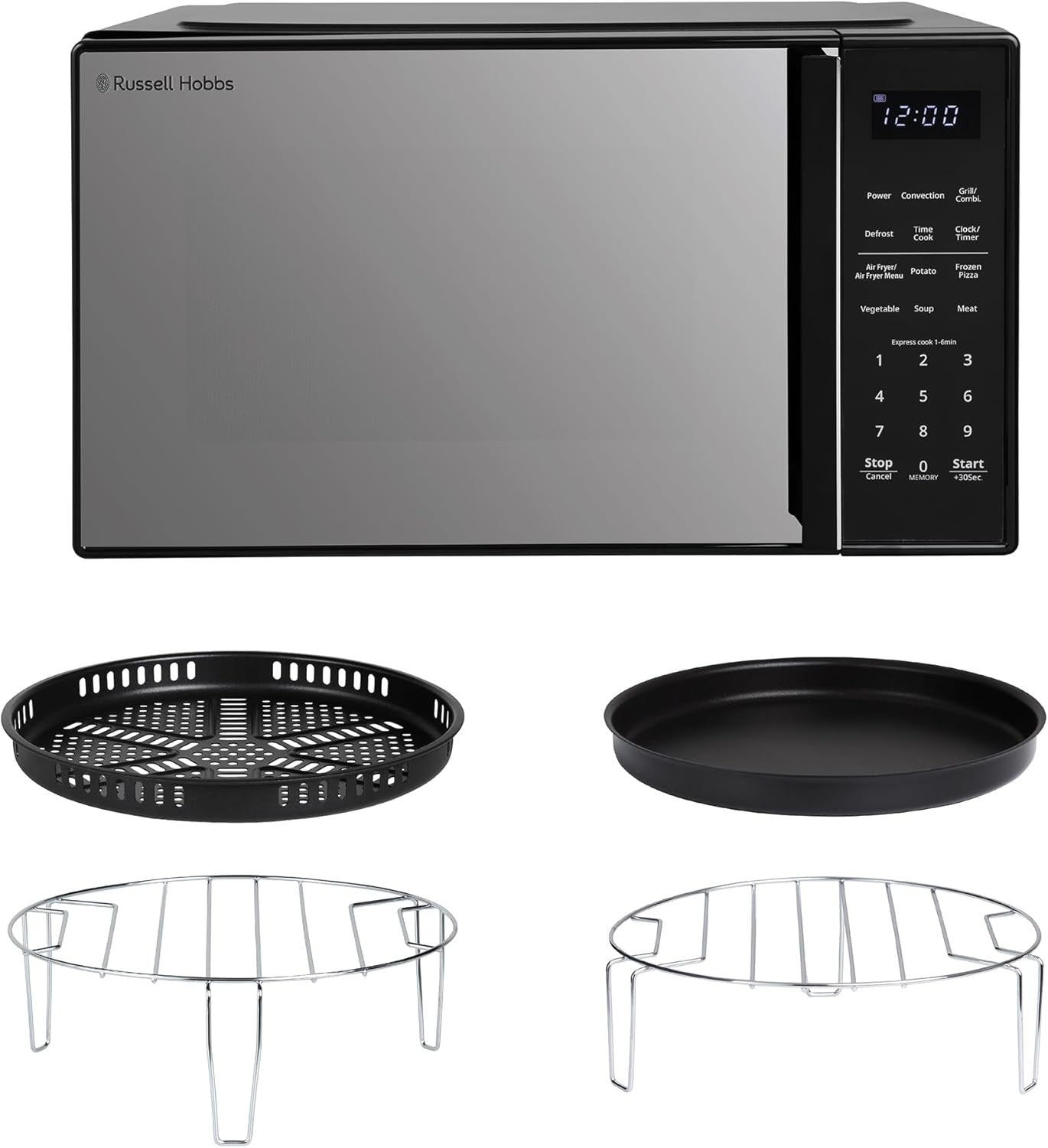 4-in-1 Digital Combination Microwave 23L 900W Air Fryer Touch Black