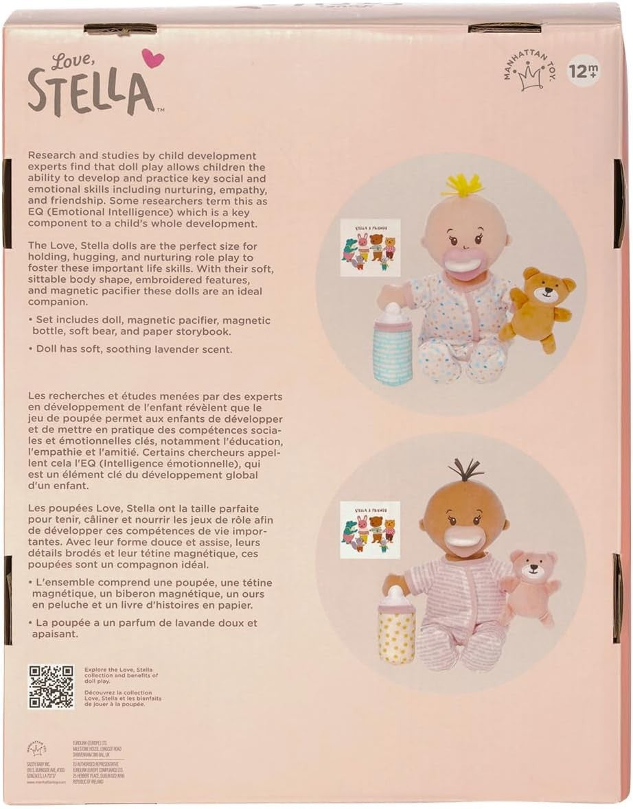 12in Soft Baby Doll Sleepy Time Scent Set Bottle Teddy Book Gift