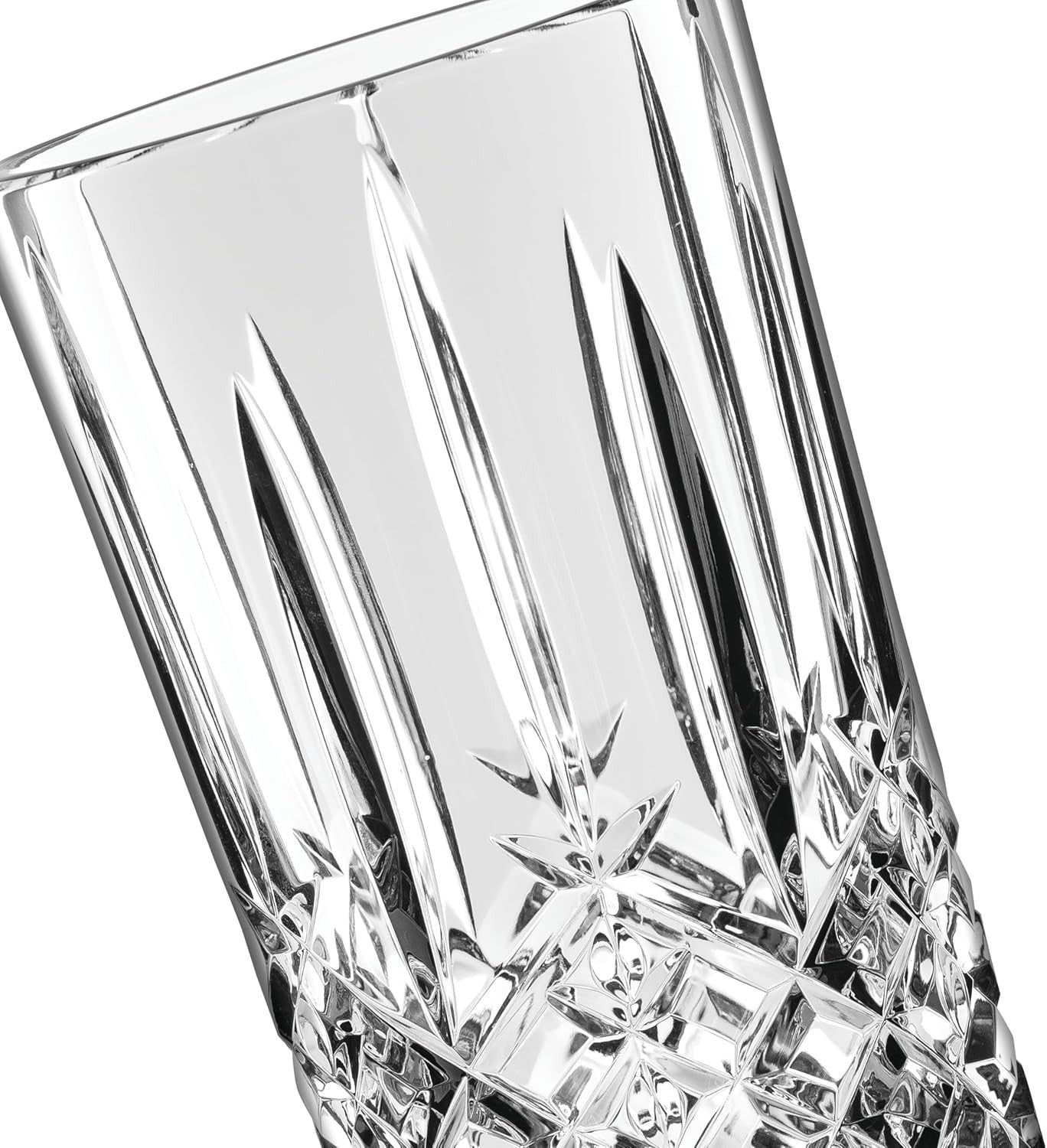 Luxury Crystal Vase 23cm Tall Cut Glass Flower Vase Table Centrepiece