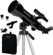 70mm Travel Scope with 4mm Eyepiece & 3x Barlow Lens, Backpack