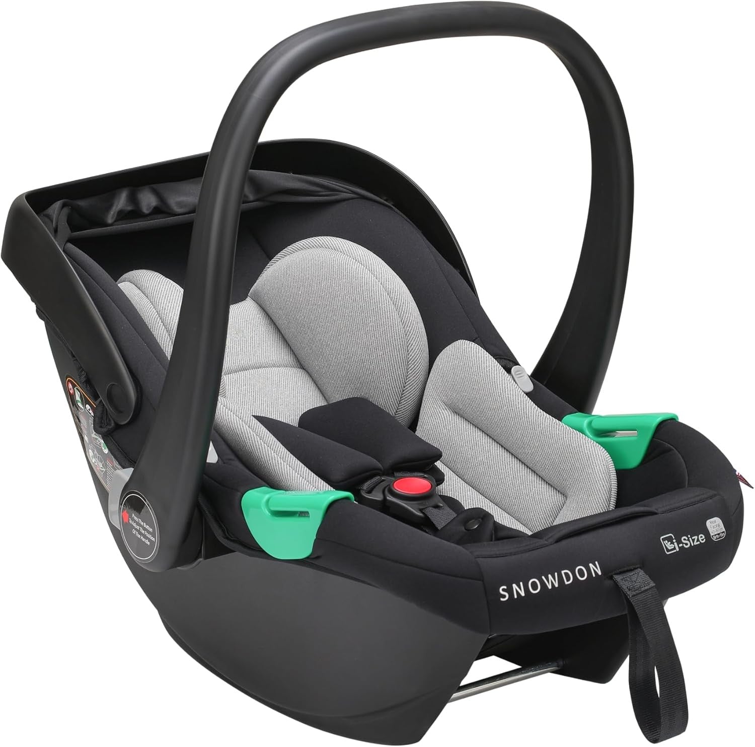i-Size Baby Car Seat Carrier ISOFIX Base Newborn 40–85cm Lightweight Travel
