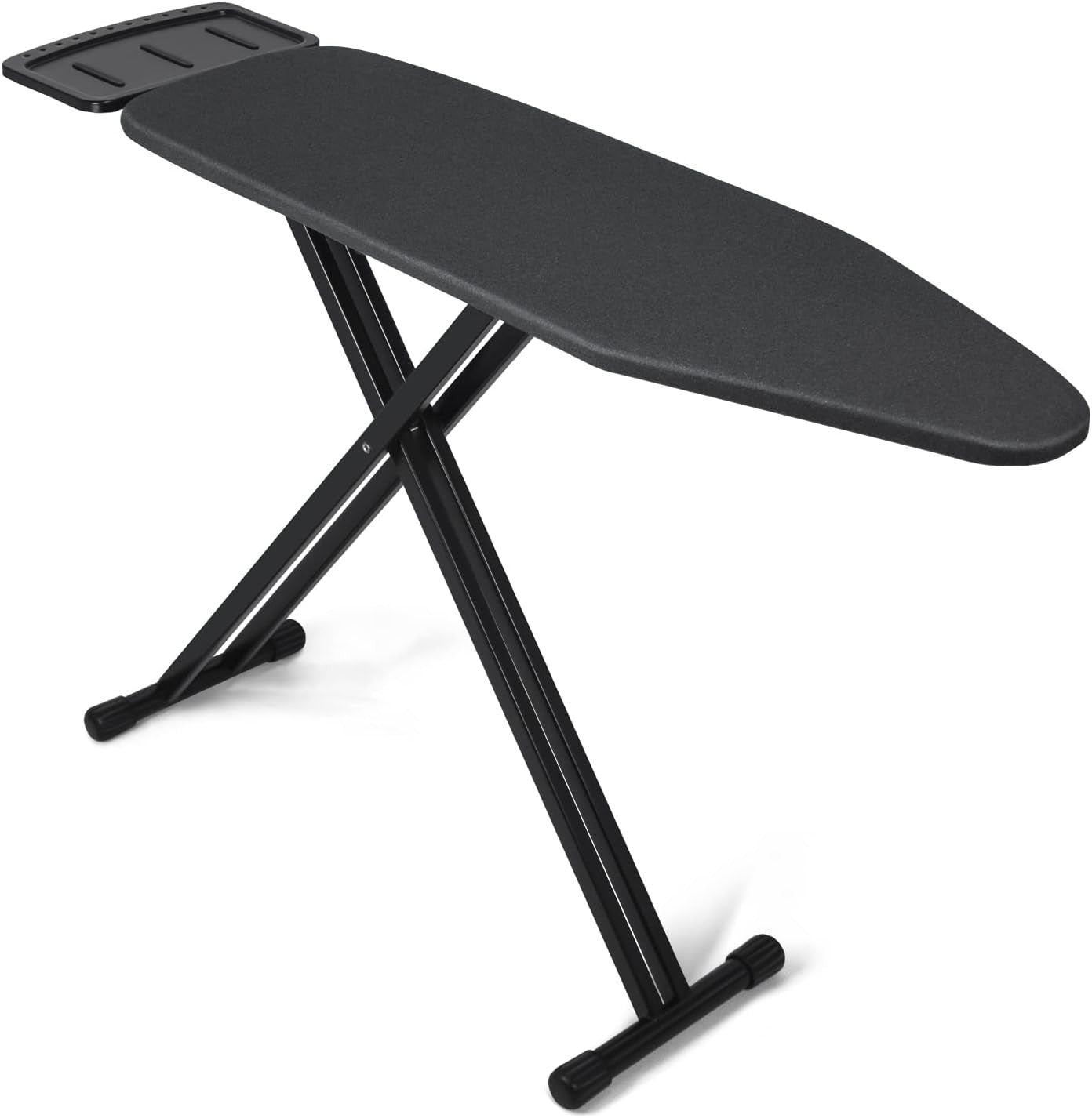 Adjustable Ironing Board with Steam Iron Rest Heat Resistant Black 109x33cm