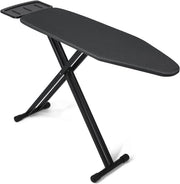 Adjustable Ironing Board with Steam Iron Rest Heat Resistant Black 109x33cm