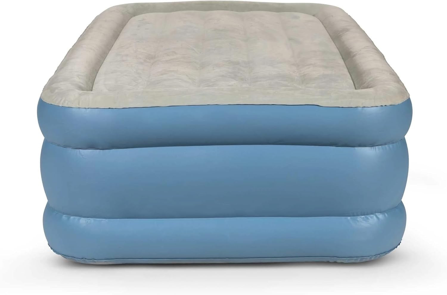 Single Deluxe Inflatable Air Bed with Built-In Pump – Portable Camping Mattress
