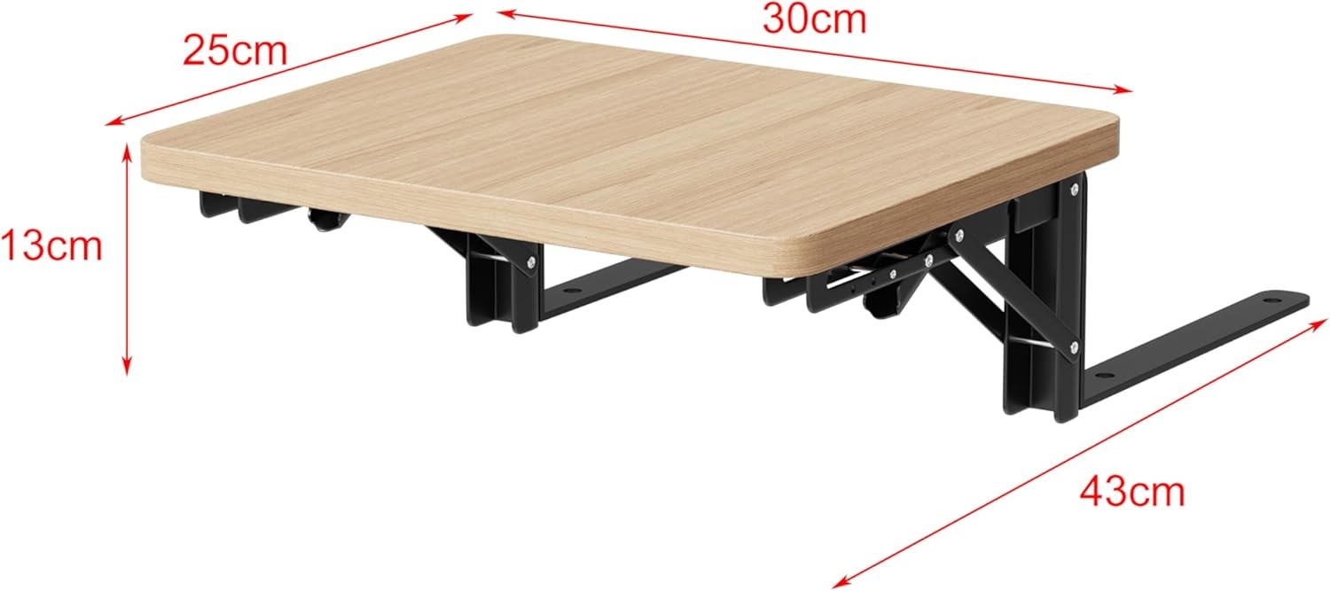 Floating Bedside Shelf Table for Small Spaces – Bed Clip-On Folding Tray