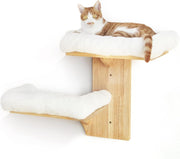 Cat Wall Shelves Tree Shape Floating Perch Wood Platforms w Cushion