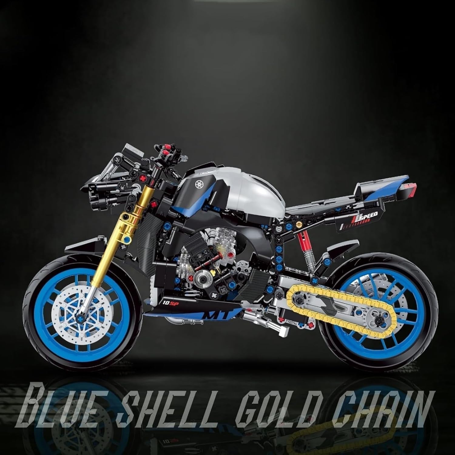 Tech Motorcycle Building Blocks Set - 638 Pcs STEM Toy for Kids & Teens