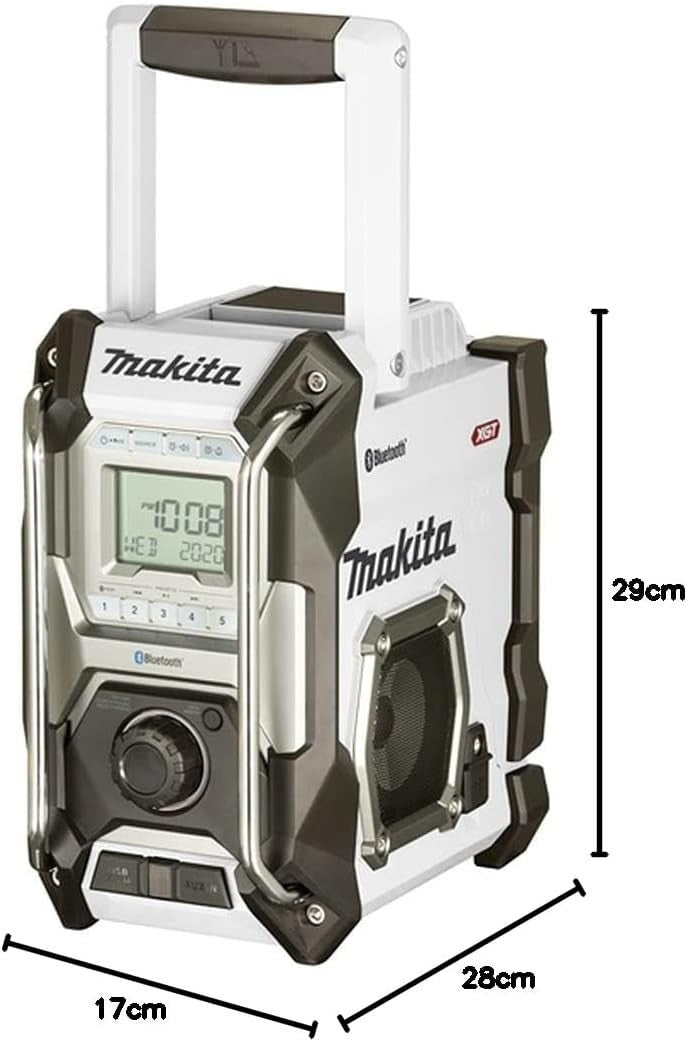 Portable Job Site AM/FM Radio Bluetooth USB Charging 12-40V Li-ion