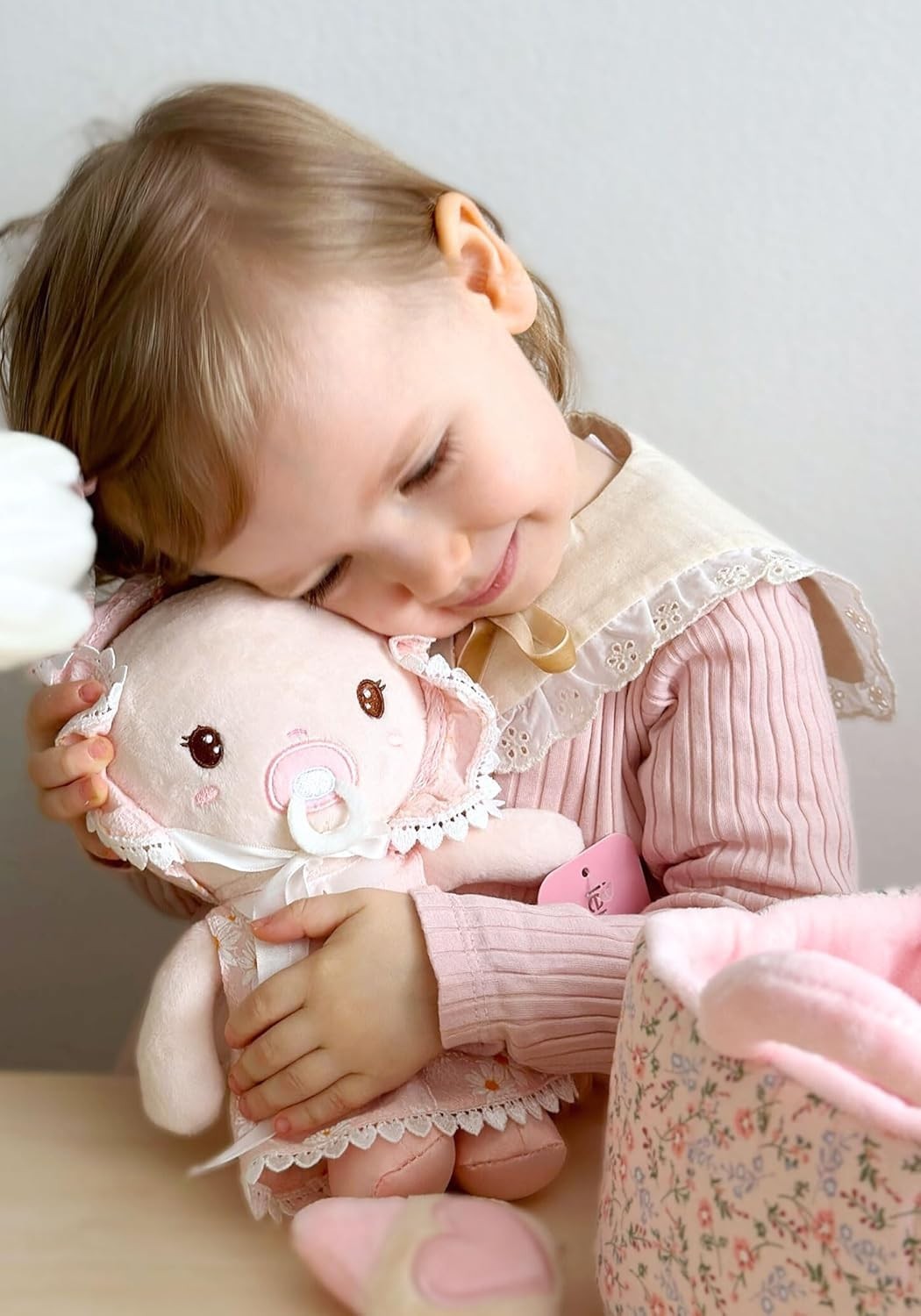 Soft Baby Doll Gift Set 9in Plush Rag Doll Sleeping Cuddle Toy