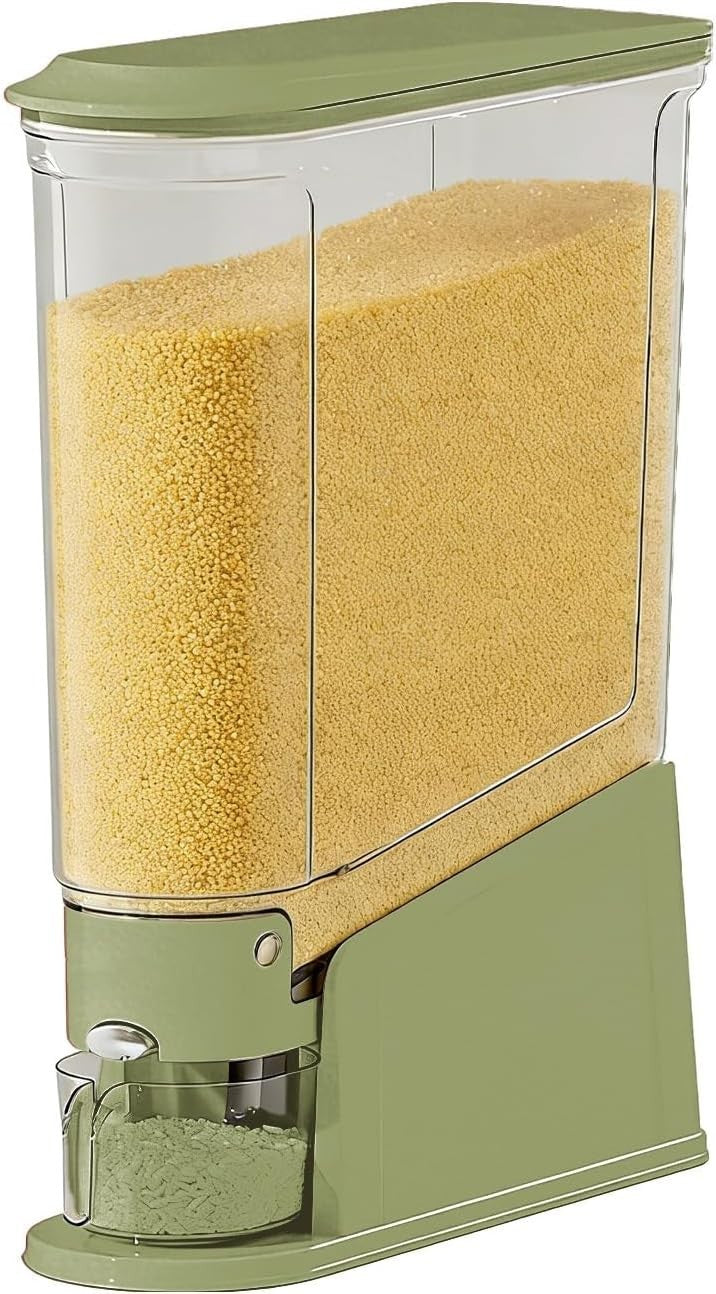 10KG Tall Airtight Rice Storage Dispenser w Cup