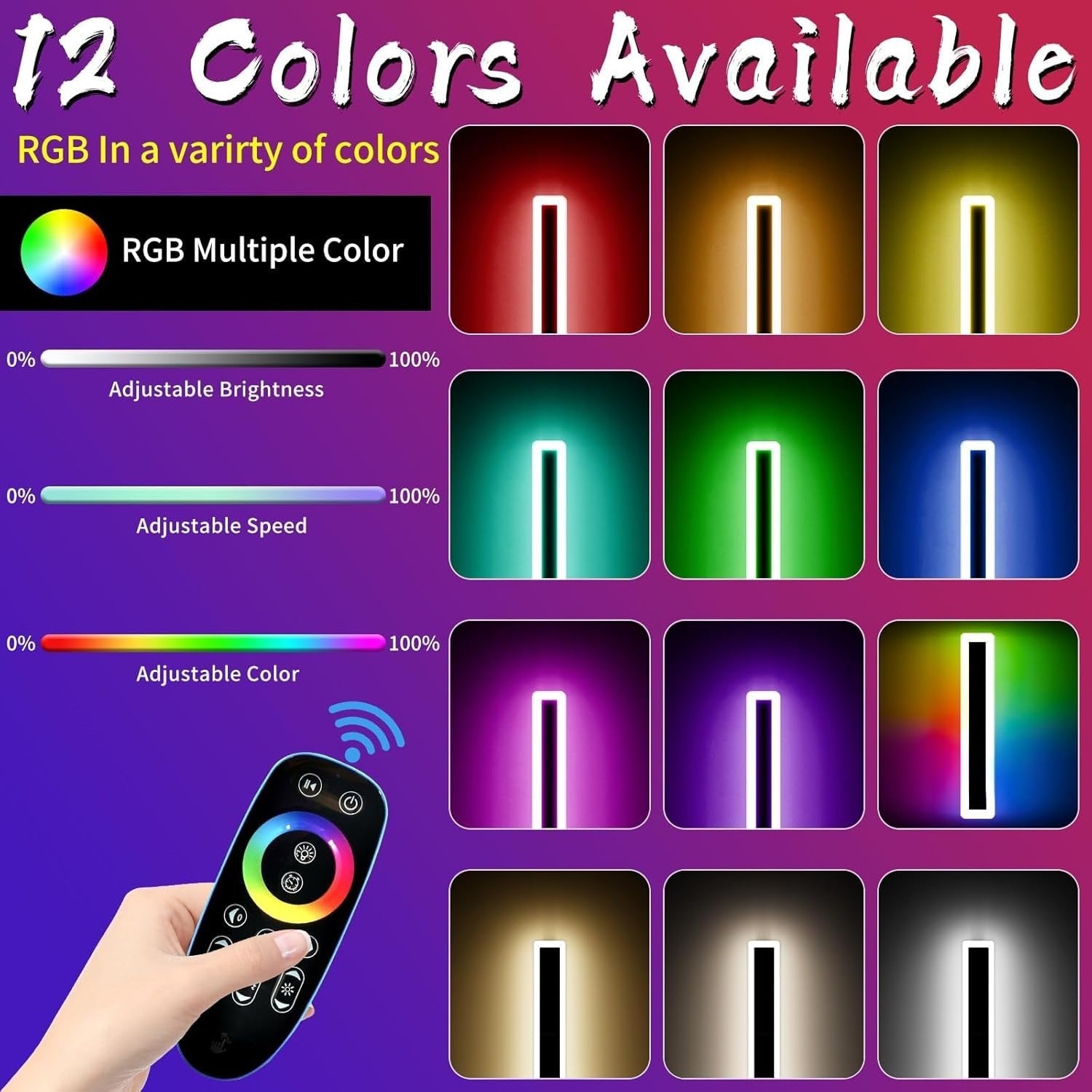 RGB Outdoor Wall Light 120CM Color-Changing Waterproof LED Strip