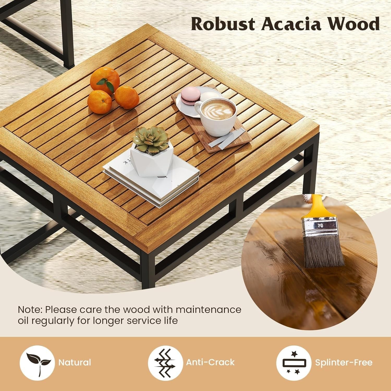 5 Seater Garden Corner Sofa Set w/ Coffee Table Patio Outdoor Furniture