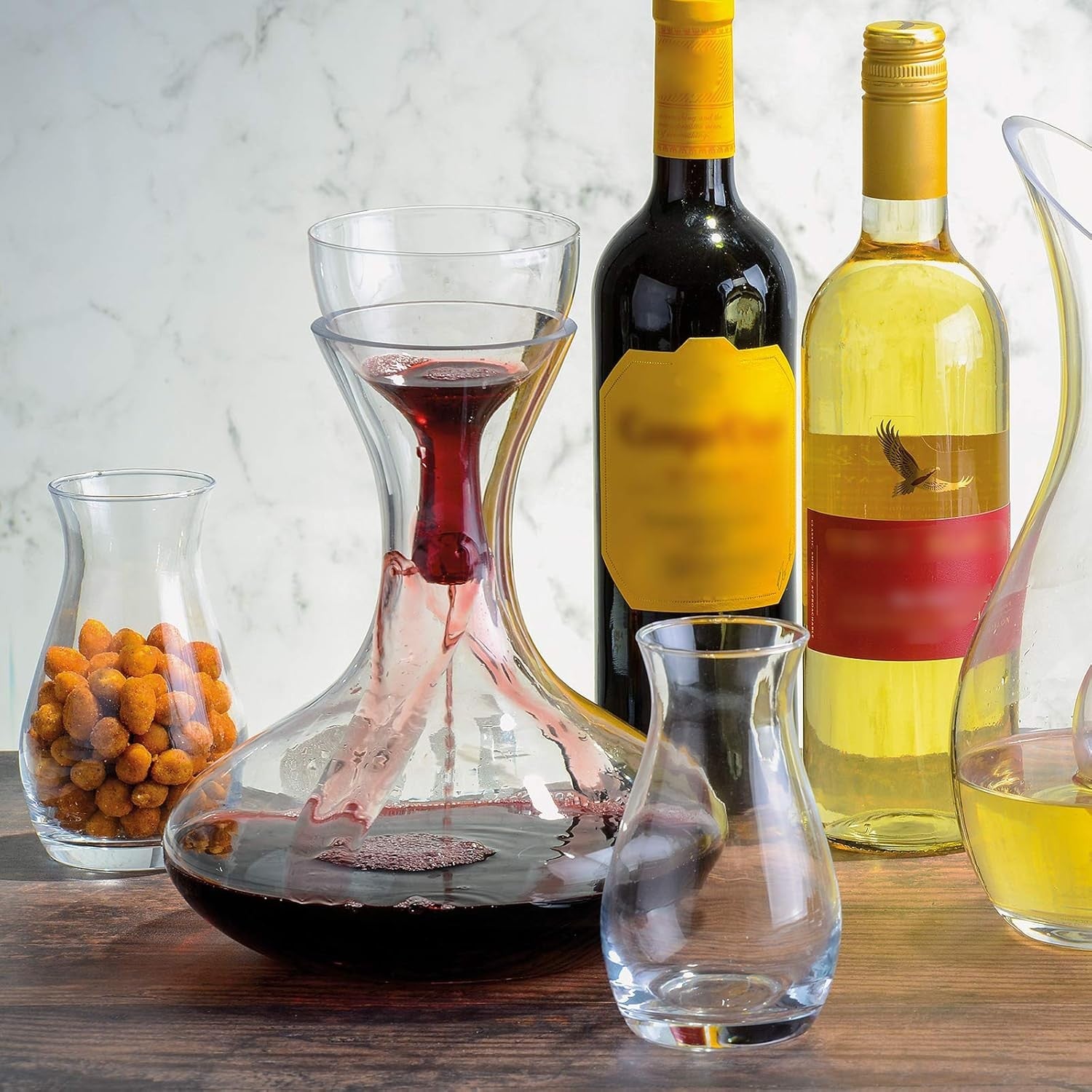 1850ml Red Wine Aerator Carafe – Large Crystal Decanter for Smooth, Rich Flavour