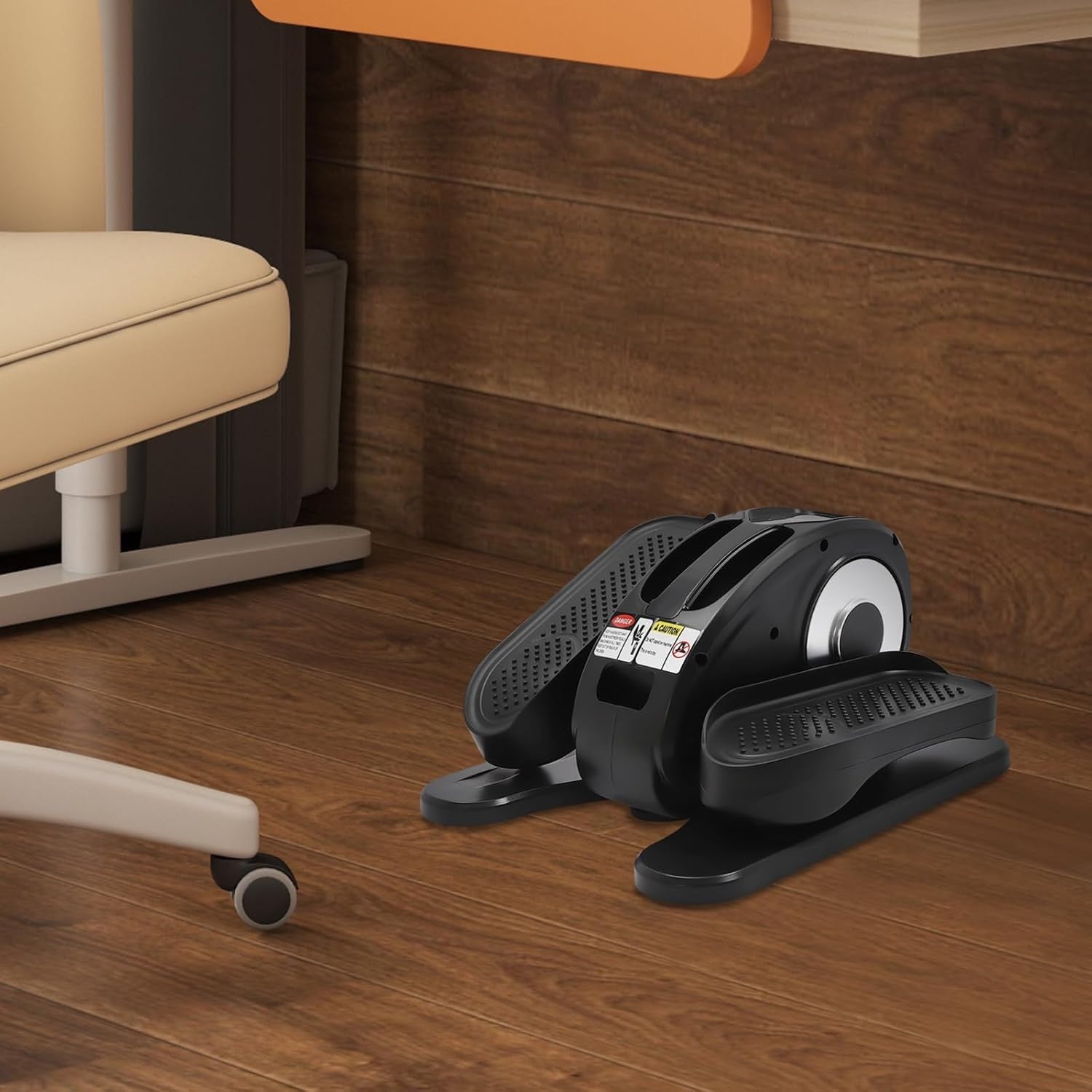 Electric Under Desk Elliptical Pedal Exerciser Quiet Remote Seated Leg Trainer