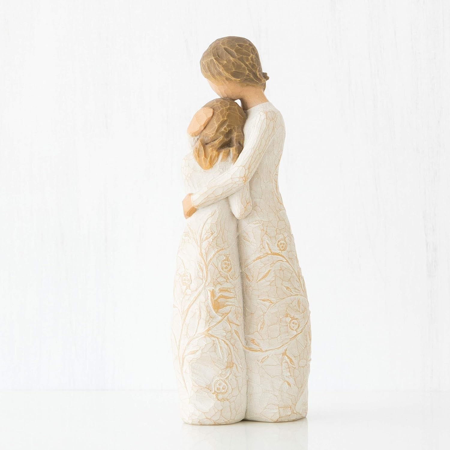 Mother & Child Figurine Resin Sculpture – Hand-Painted Sentimental Home Decor