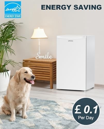 91L Under Counter Fridge Small Quiet Energy-Efficient Adjustable White