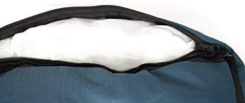 Waterproof Medium Dog Bed 75x58cm Washable Basket Blue