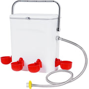 9L Automatic Chicken Waterer 4 Cups No Waste Poultry Drinker