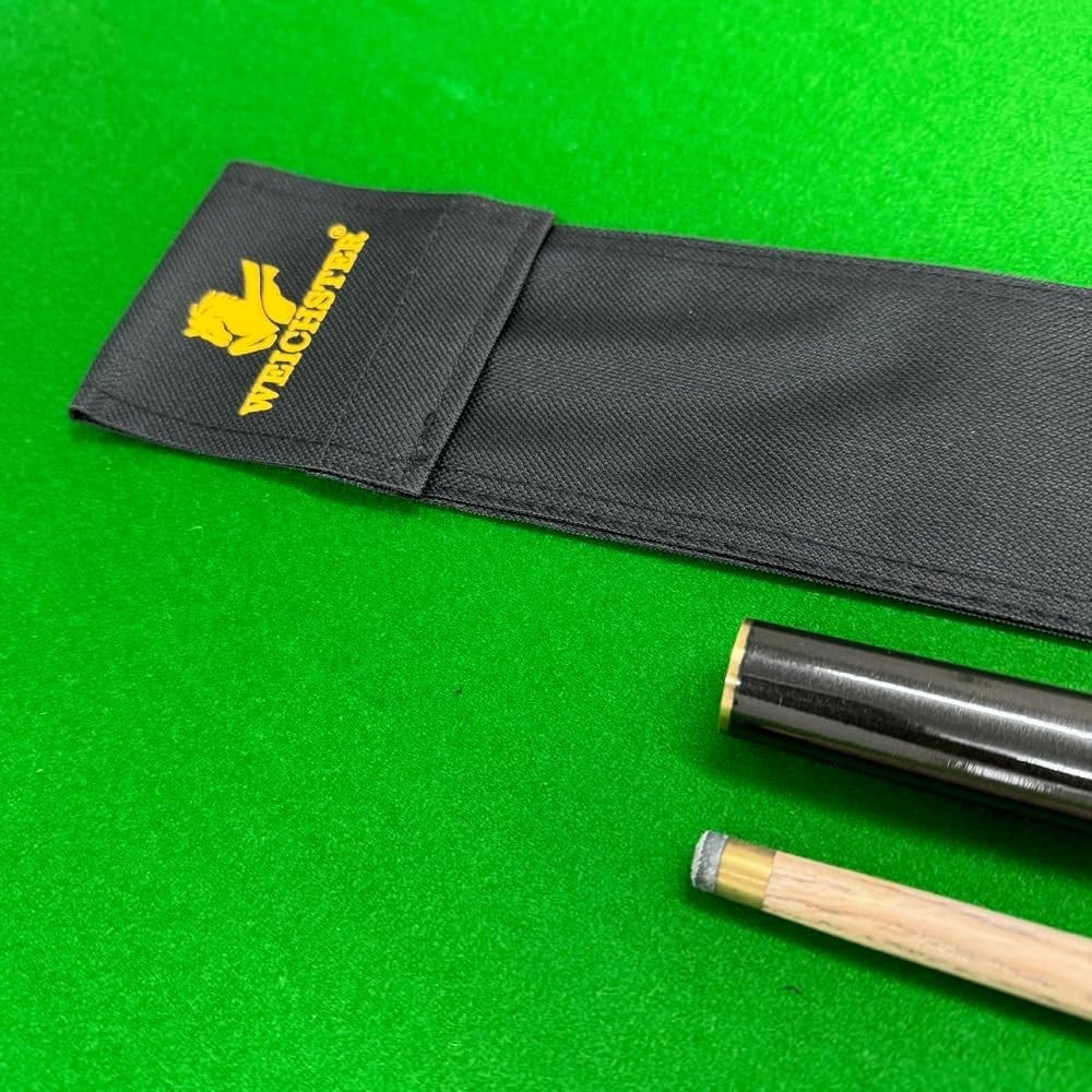 Junior Snooker Pool Cue 48 Inch 9.5mm Tip 2 Piece with Case