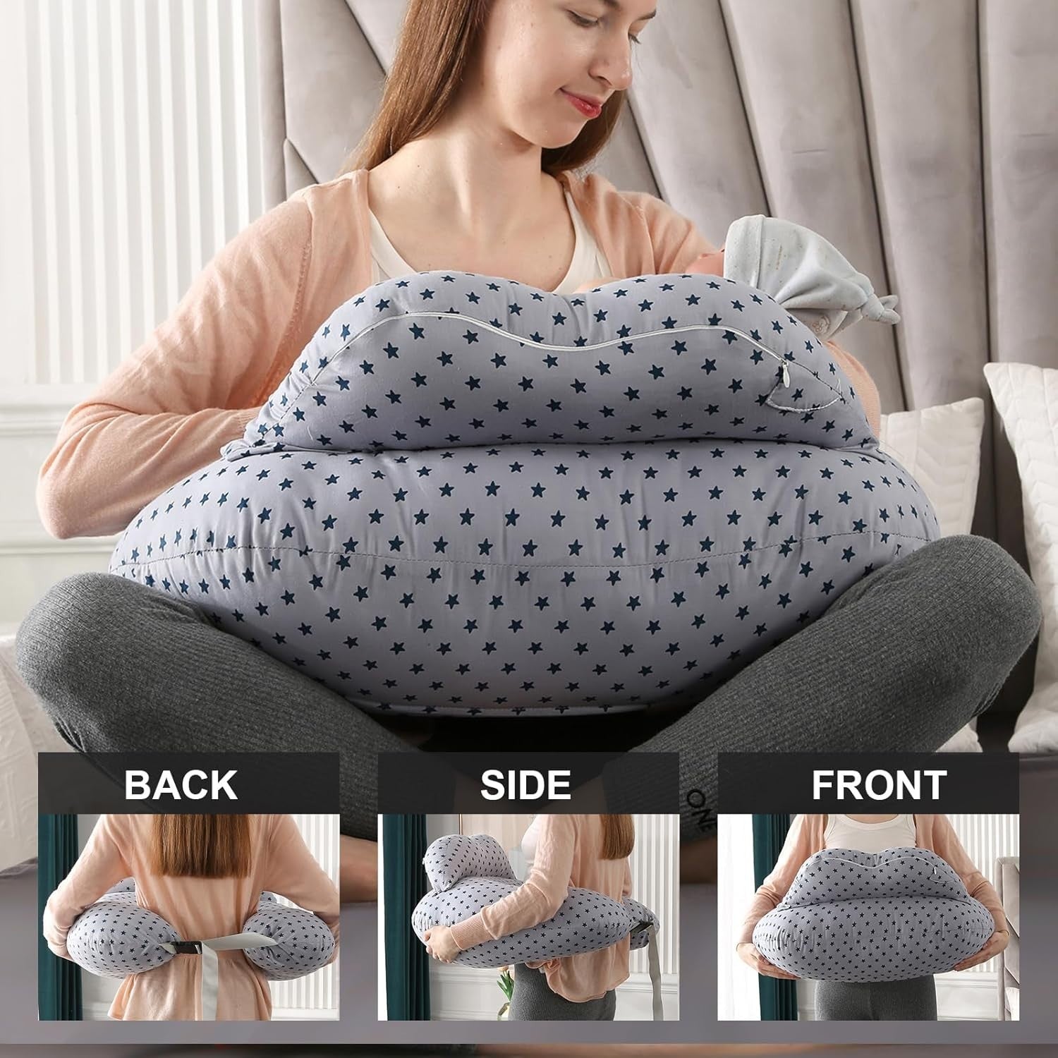 Pregnancy Pillow U Shaped Full Body Maternity Nursing Support Cotton
