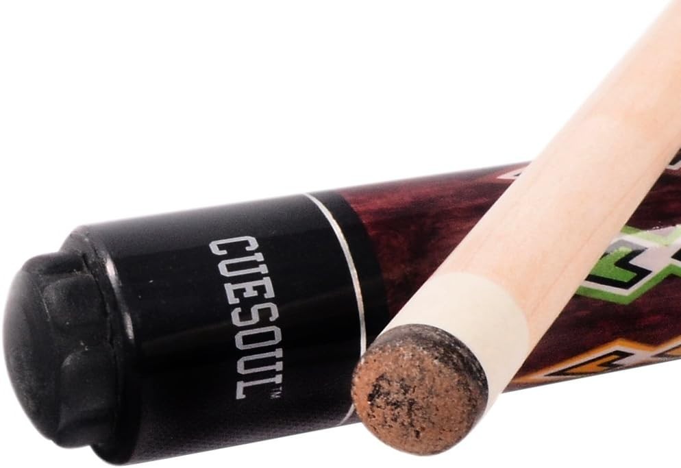 58in Canadian Maple Pool Cue 19-21oz 13mm Tip Irish Linen Wrap