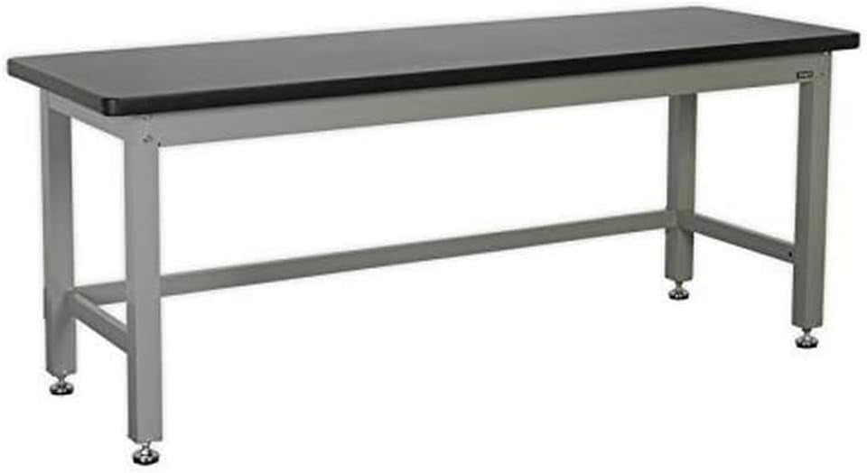 Heavy Duty 2.1m Steel Workbench 1000kg Capacity Industrial Table Adjustable