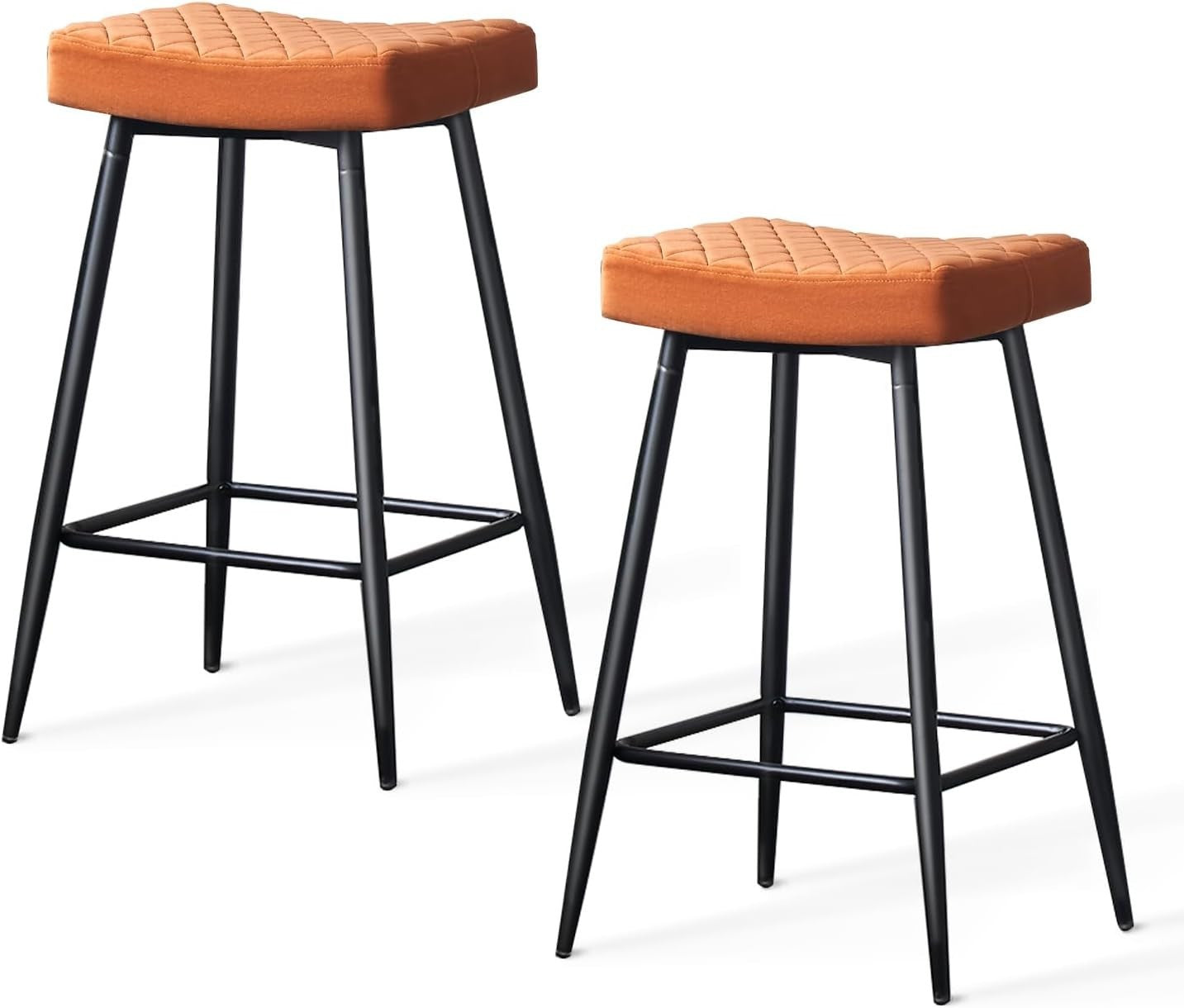 Velvet Green Bar Stool Set 4 – Modern Kitchen Island Counter Chair