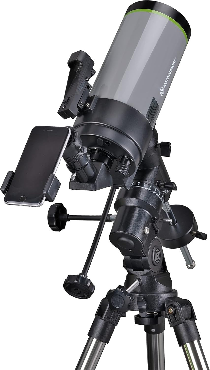 100/1400 Maksutov Telescope EQ3 Mount with 25mm Eyepiece & Phone Holder