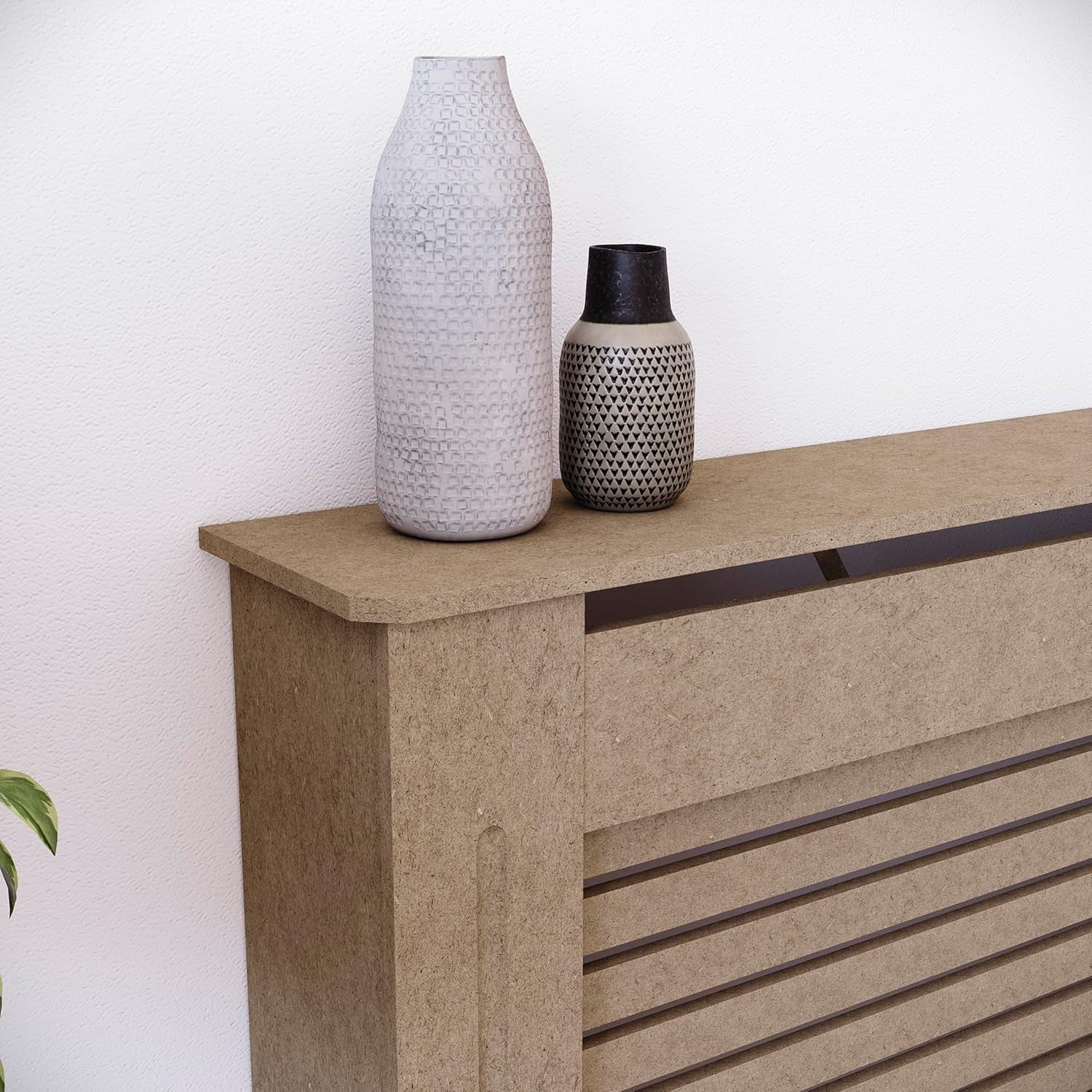 Large Unfinished Radiator Cover MDF Modern Grill Customisable Heat Efficient