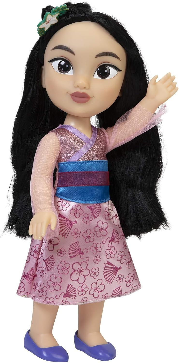14in Warrior Princess Doll Long Hair Glitter Eyes Dress Tiara Toy