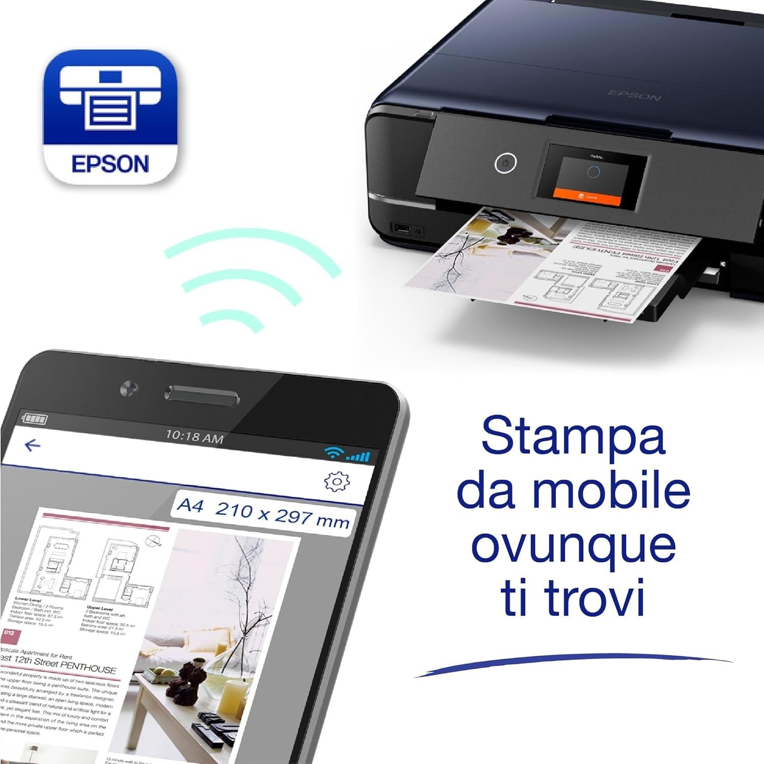 Black A3 Photo Inkjet Printer WiFi Auto-Duplex 6-Colour 28ppm