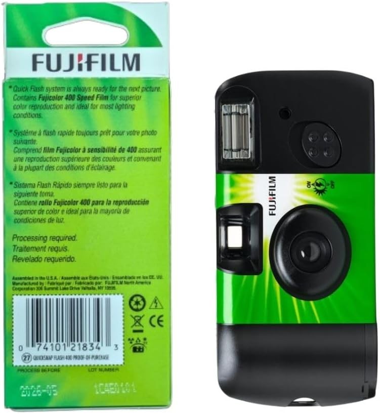 Disposable Camera 4 Pack 35mm Film Flash 27 Exposures Travel Party