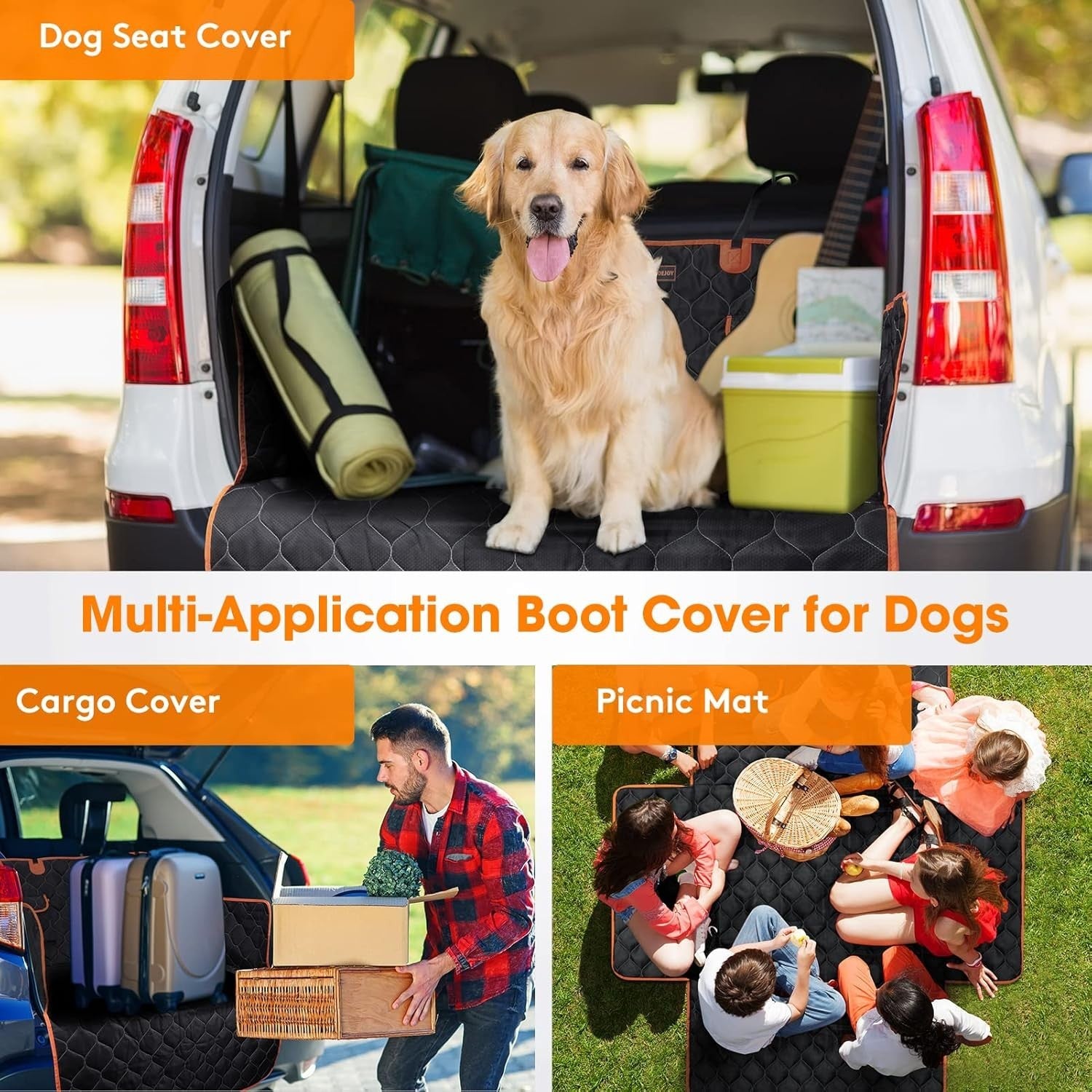 Waterproof Dog Car Boot Protector SUV Trunk Liner Non Slip Cover