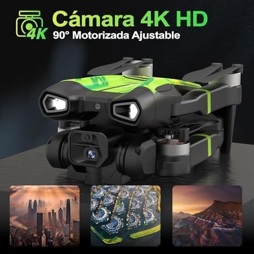 4K HD Foldable Drone w/ Brushless Motor 3 Speed Modes Optical Flow 3D Flip