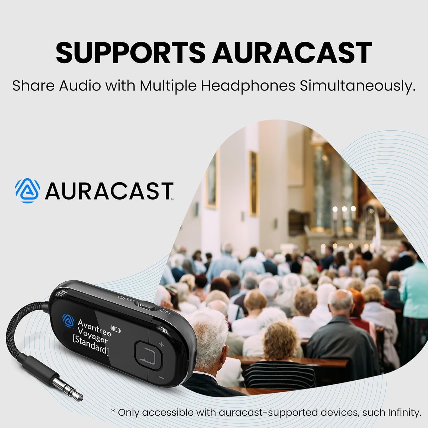 Bluetooth 5.4 Airplane Adapter for Headphones OLED aptX Travel