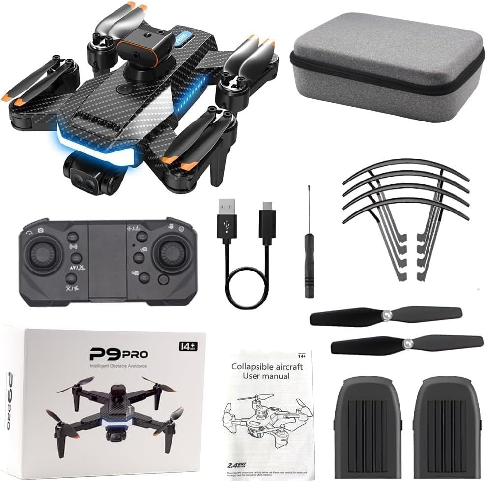 Mini 4K Drone with Brushless Motor, Obstacle Avoidance & 2 Batteries
