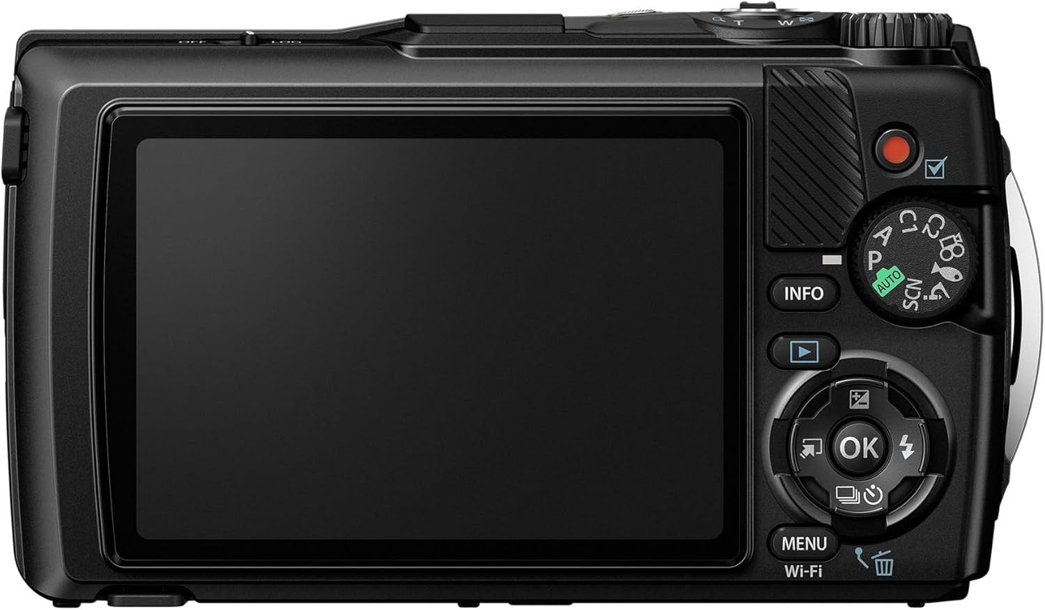 Waterproof 4K Digital Camera 12MP Shockproof Underwater Black