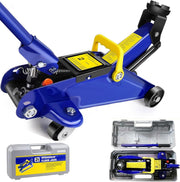 2 Ton Low Profile Hydraulic Trolley Jack 135–320mm w/ Case Heavy Duty Blue