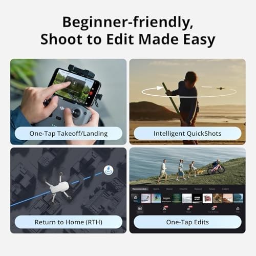 DJI Mini 4K Fly More Combo Drone, 3 Batteries, 4K UHD Camera, 10km Range