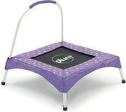 Kids Mini Trampoline with Handle Toddler Indoor Bounce Junior Fitness