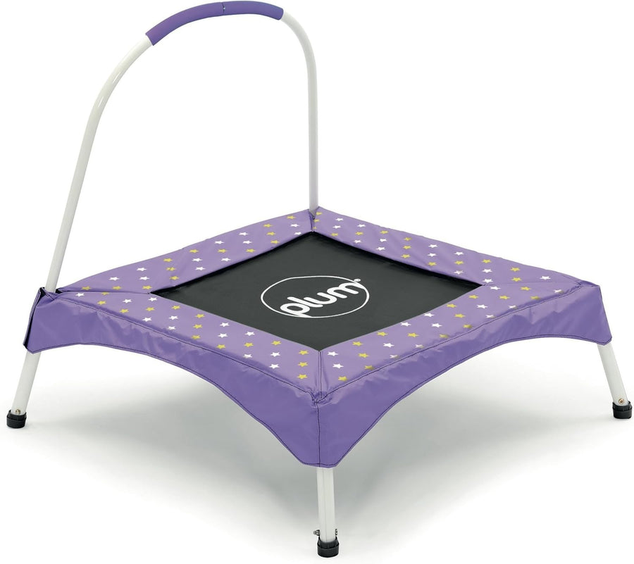 Kids Mini Trampoline with Handle Toddler Indoor Bounce Junior Fitness