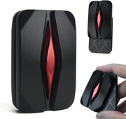 Black Red Trackless Magnetic Fidget Slider Metal ADHD Stress EDC