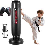 Inflatable Kids Boxing Punch Bag 59" Karate MMA Training Toy