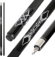 58in Pool Cue Fiberglass Graphite Black 20oz 13mm Tip Pro Stick