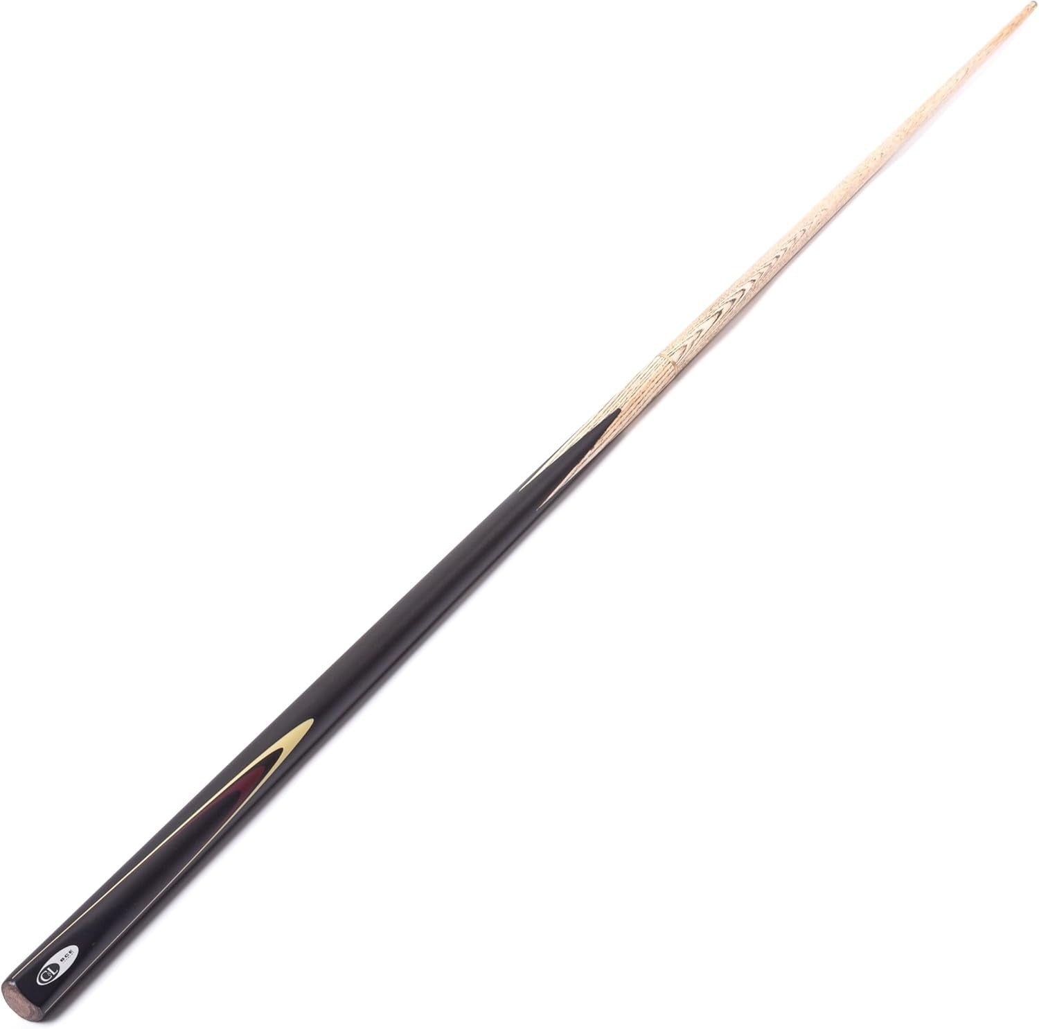 57” Snooker Pool Cue 2 Piece Ash Shaft 9.5mm Tip Soft Case