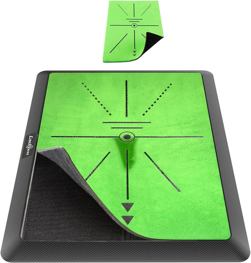 Golf Training Mat Swing Path Practice Mat with Impact Feedback